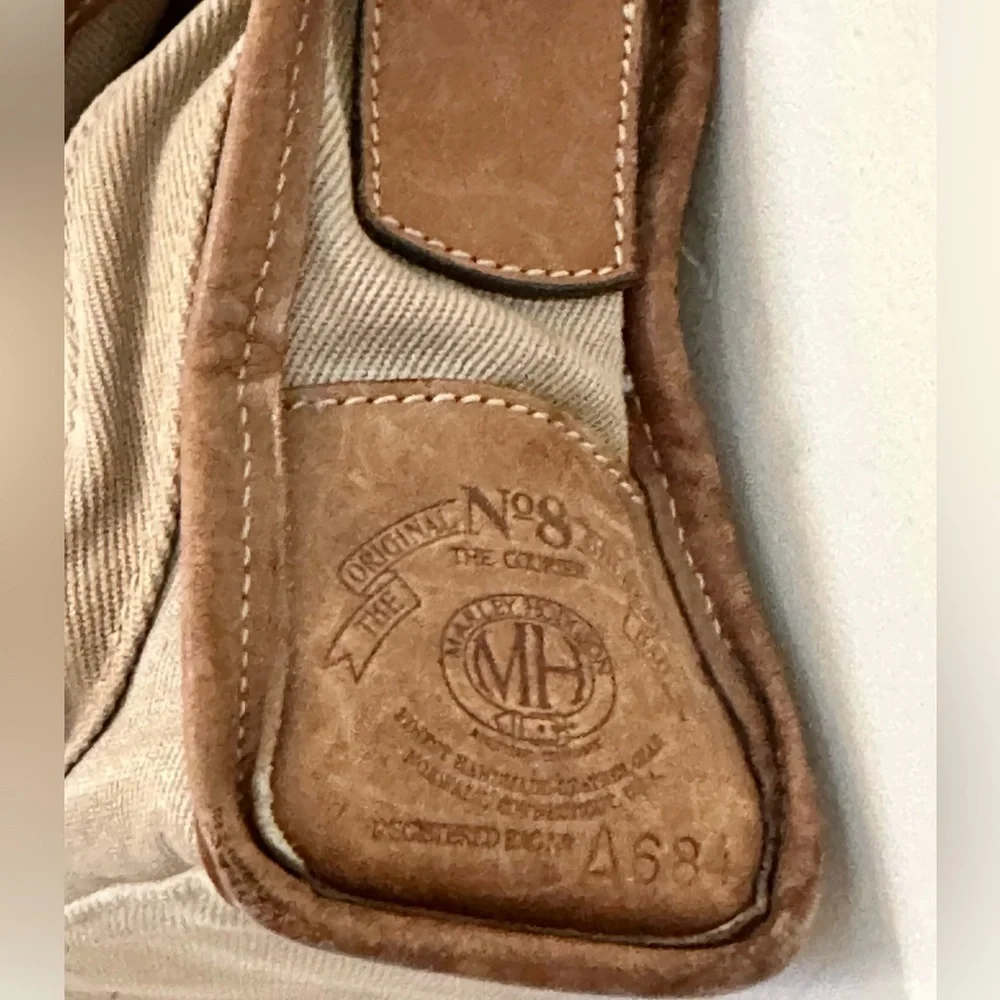 A684 circa 1978 Ghurka No. 8 Courier Bag Leather USA Made Vintage Saddle